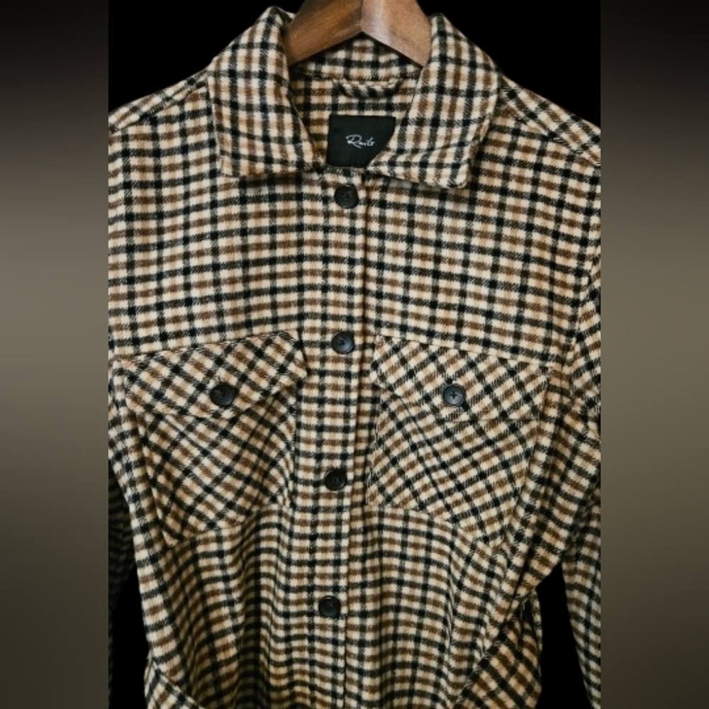 NWOT Rails Rhodes Jacket Ochre Sand Mocha Color - Picture 7 of 10